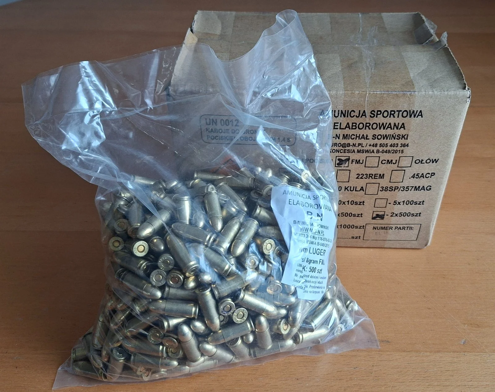 Amunicja 9x19 BN FMJ 125 gr