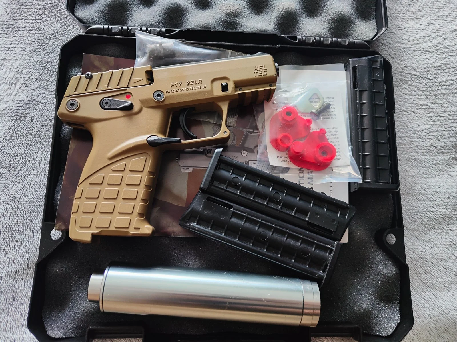 Keltec P17 FDE plus urządzenie wylotowe