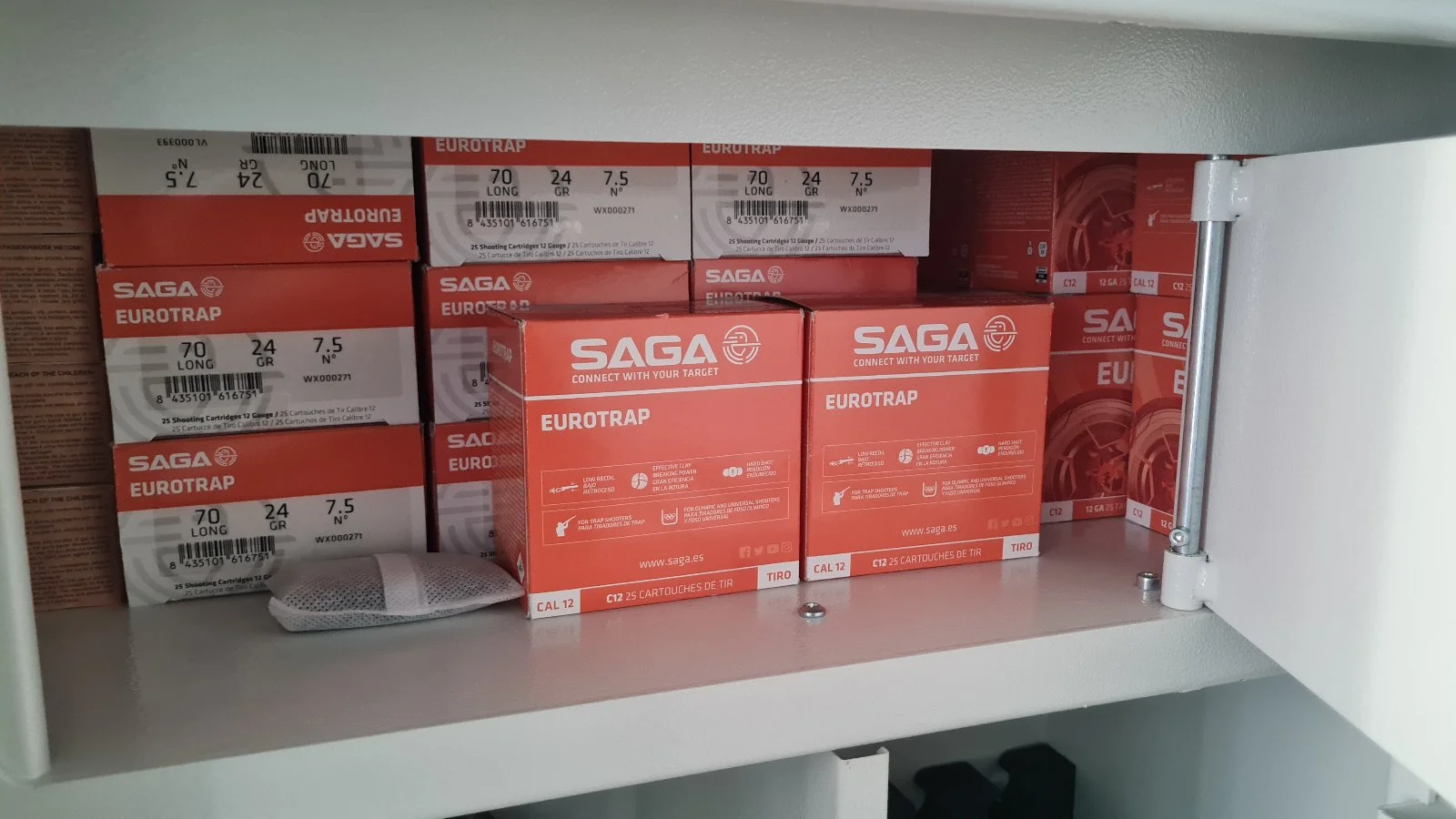 Saga eurotrap trio 12GA 12/70 24GR 7,5 - Śrut - paczka 25szt / 1,2zł szt.