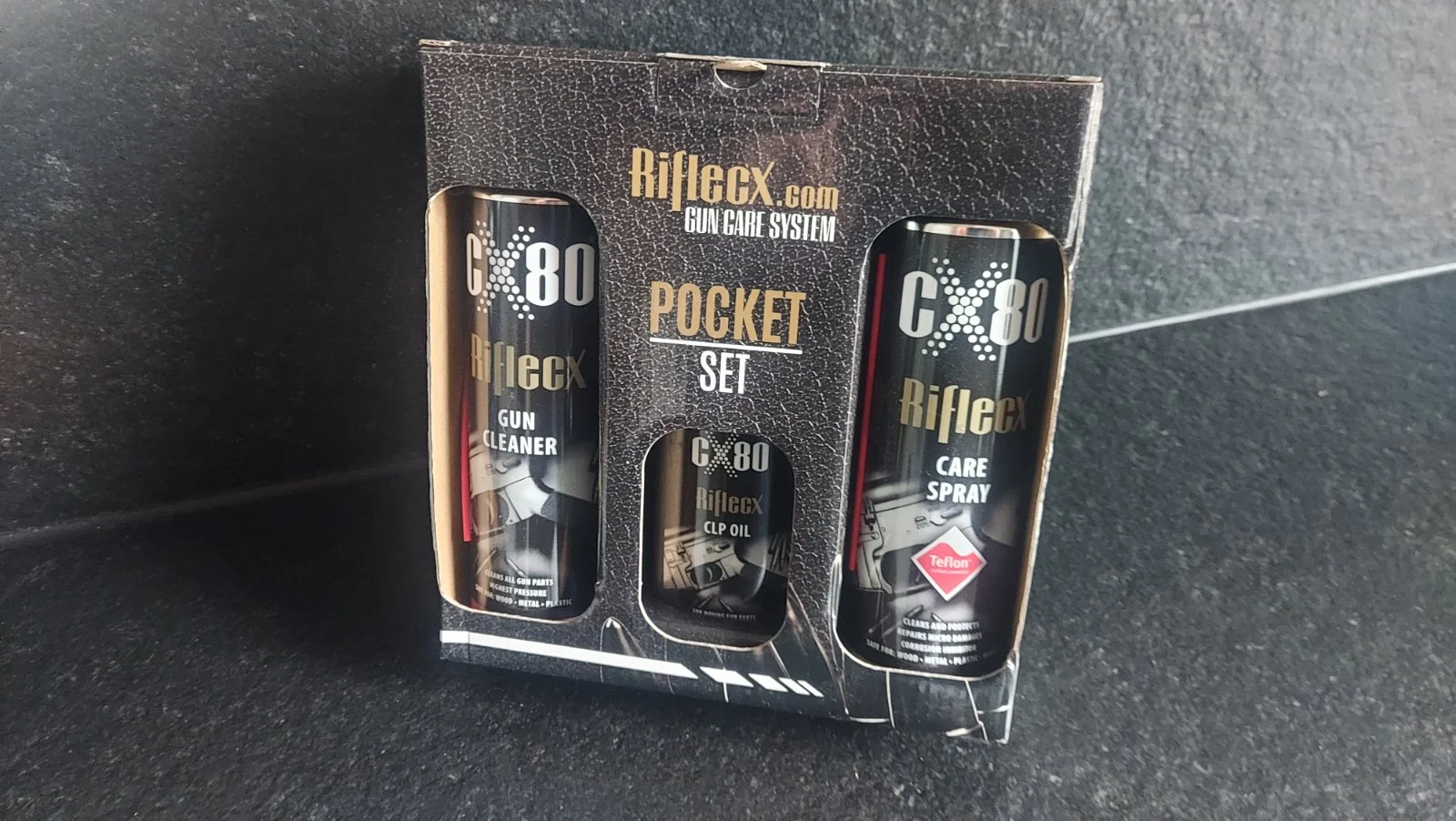 Riflecx CX 80 zestaw do pielęgnacji broni.