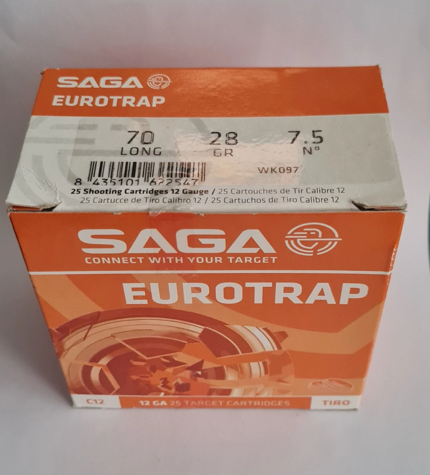 Saga eurotrap trio 12GA 12/70 28GR - Śrut - paczka 25szt - 1,4zł szt.