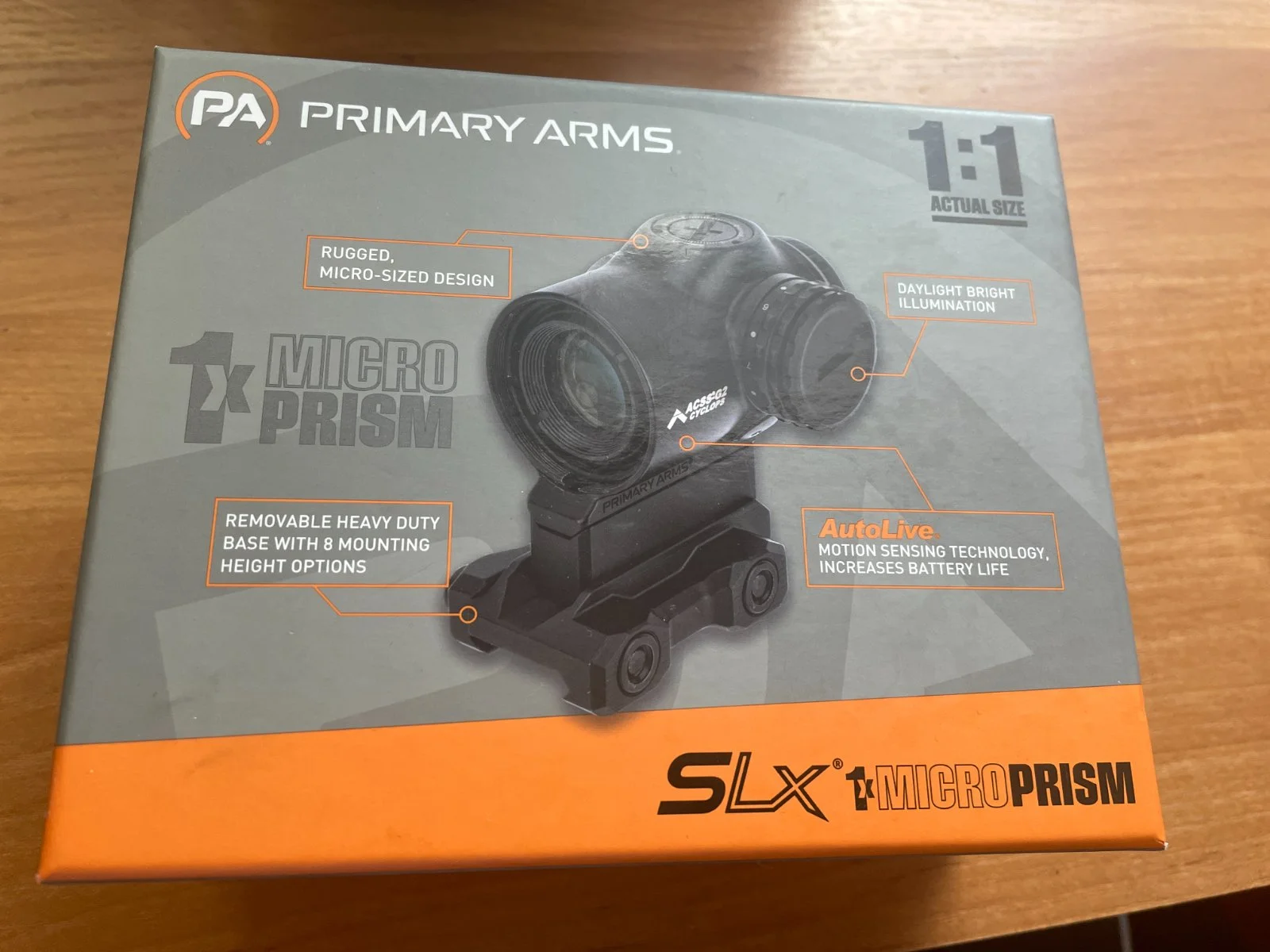Celownik pryzmatyczny Primary Arms SLx 1x Micro Prism iR Green ACSS Cyclops Gen II