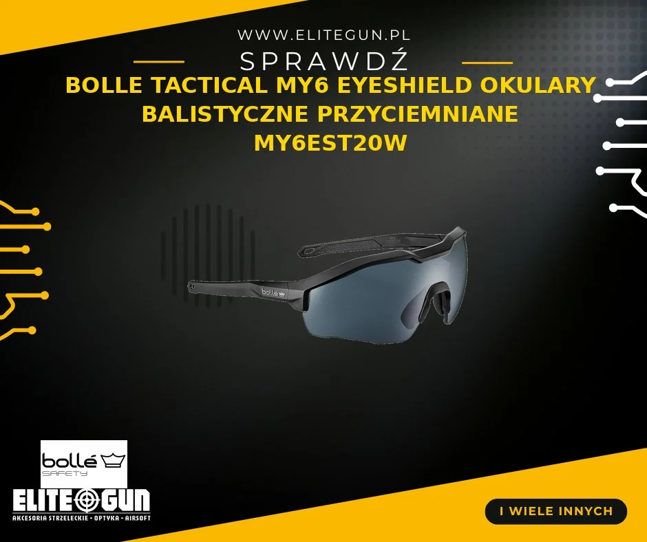 Bolle Tactical MY6 Eyeshield - okulary balistyczne przyciemniane 236,79 zł