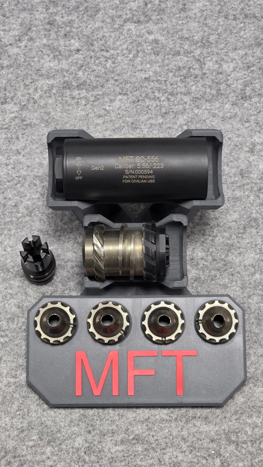Tłumik MFT SC-556 Gen II / Flash hider R06-FH 1/2-28 Black