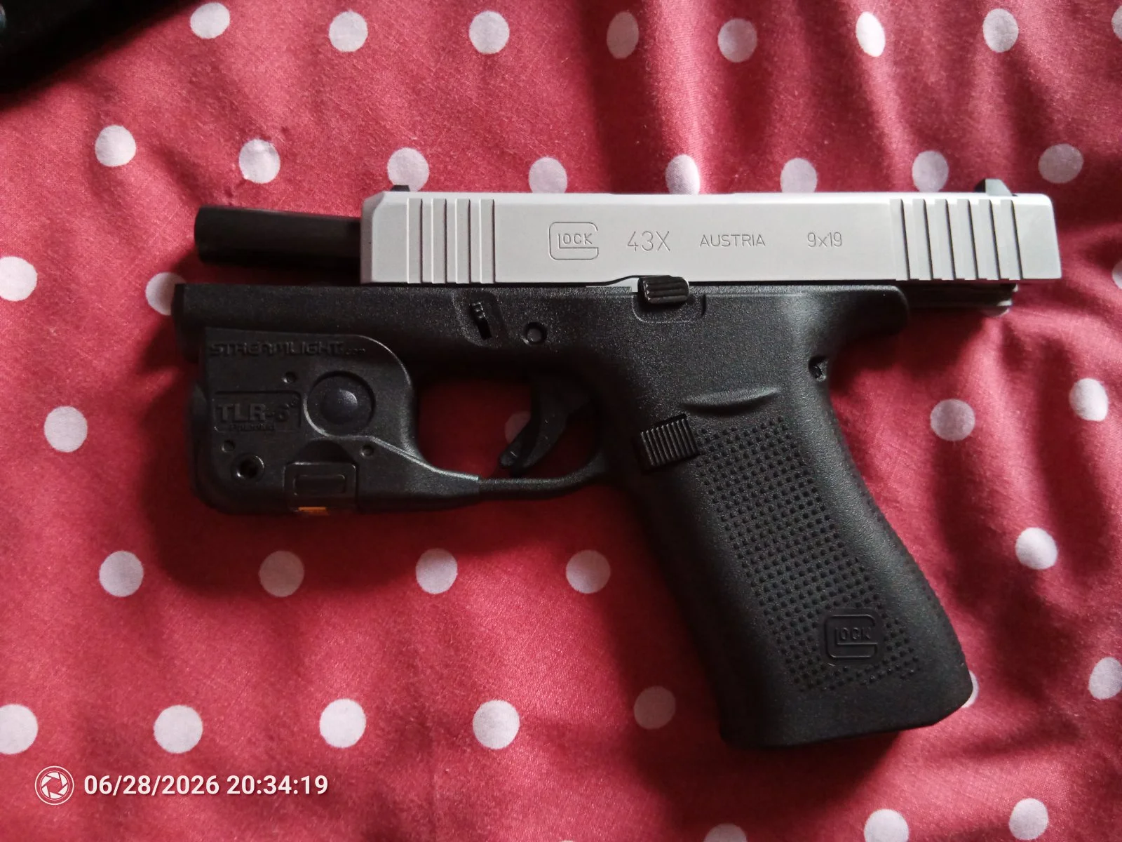 Pistolet Glock 43X - 9x19mm - Silver
