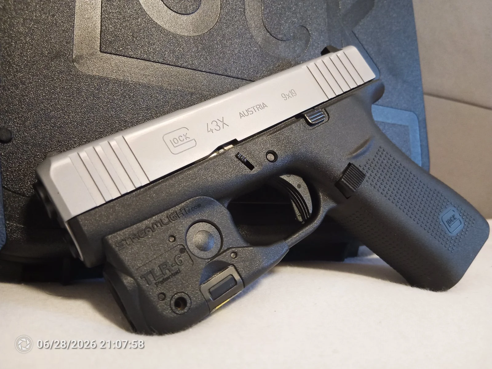Pistolet Glock 43X - 9x19mm - Silver