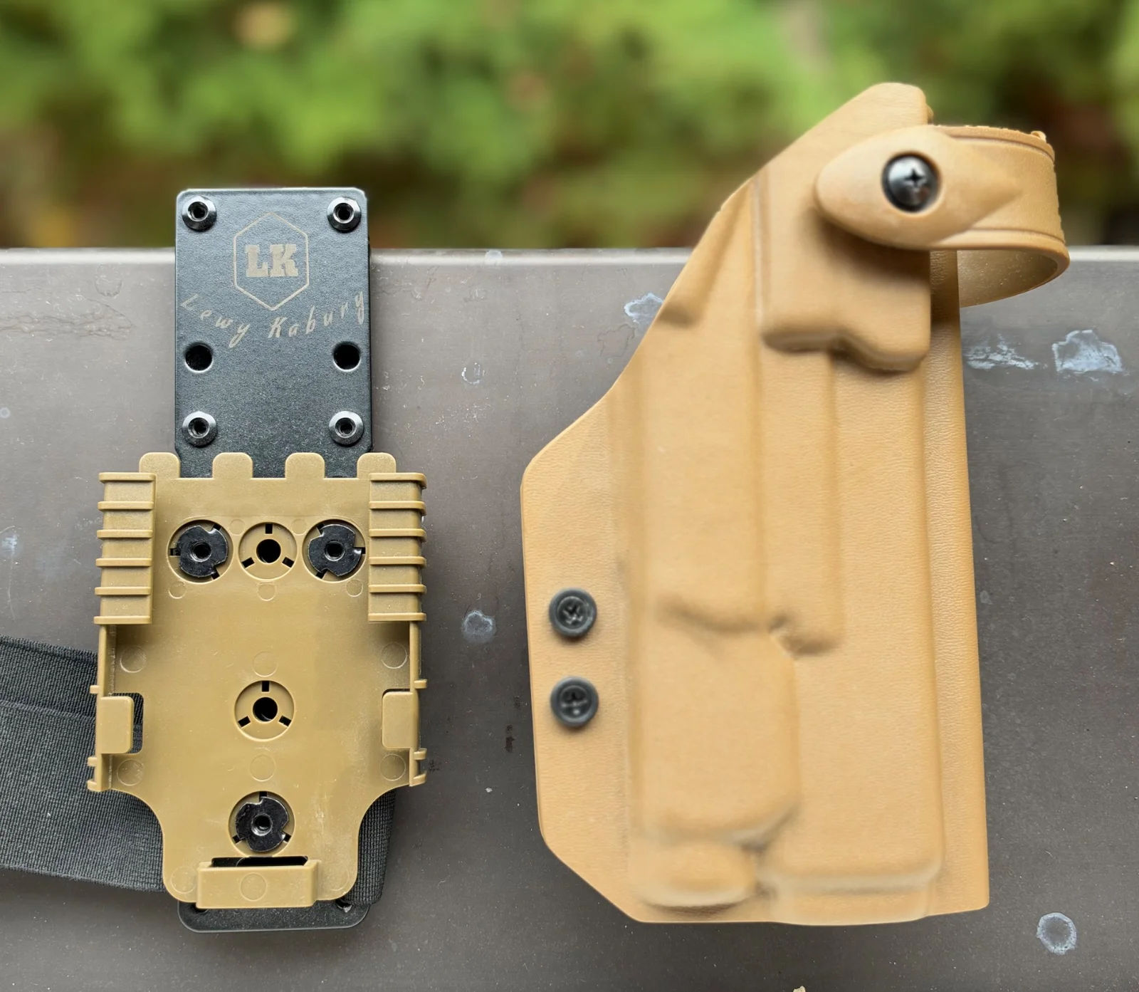 Kabura udowa Lewy Kabury do Glock 17 gen. 1-5 pod latarkę Fenix GL19R V1