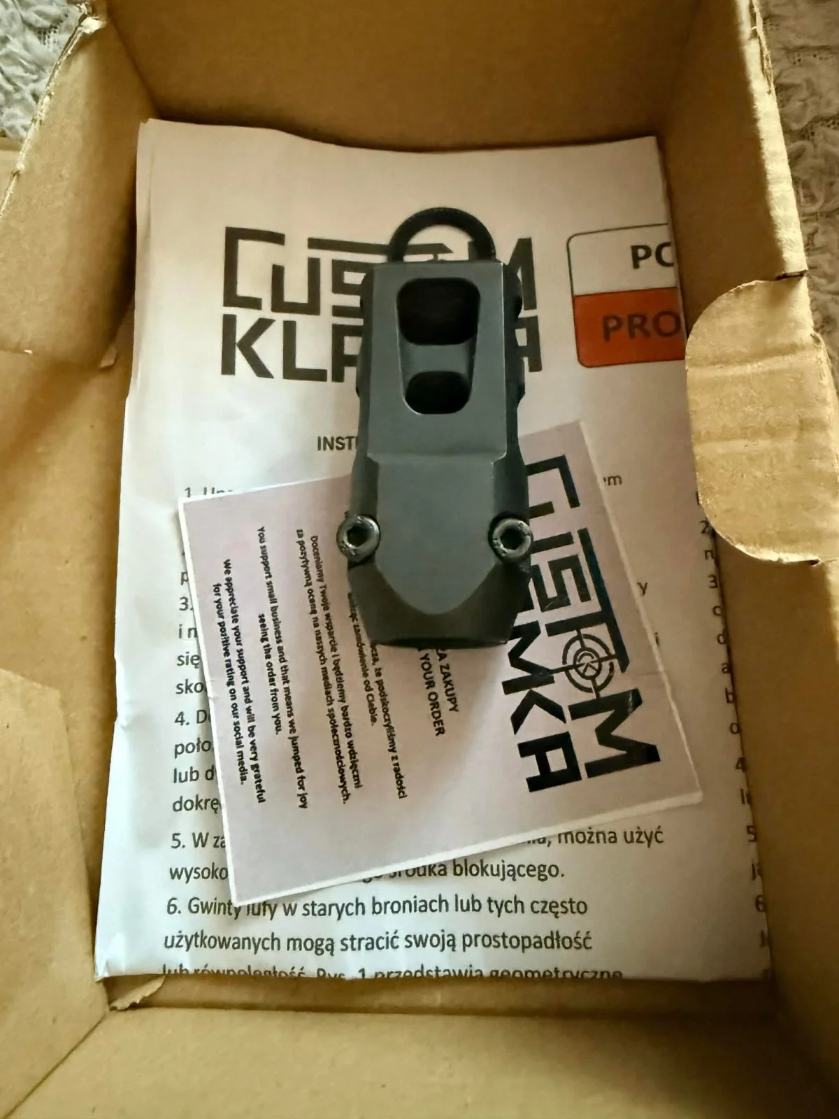 Kompensator Custom Klamka Czołg do AK - M14x1LH