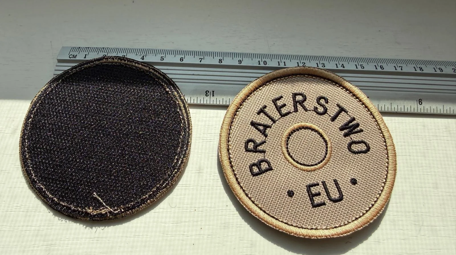 20 naszywek BRATERSTWO.EU, 8cm, rzep