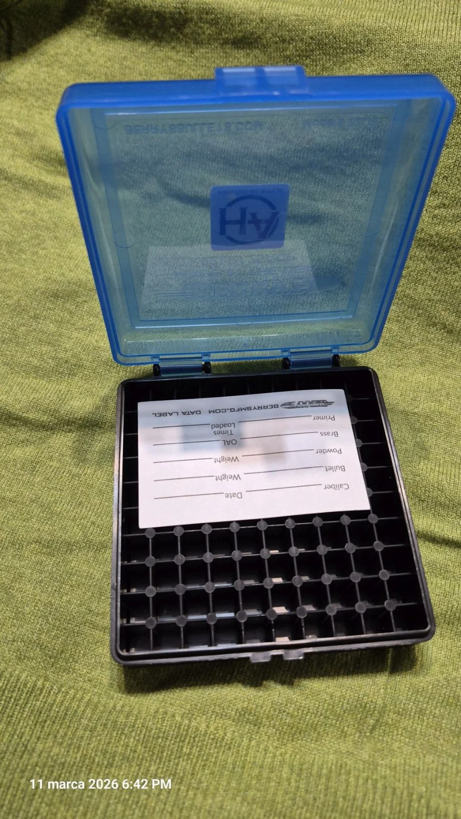 Pudelko na 100 szt amunicji 22LR