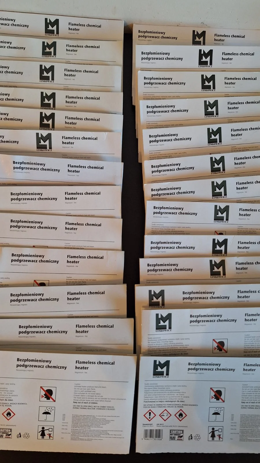 Podgrzewacze Chemiczne x26