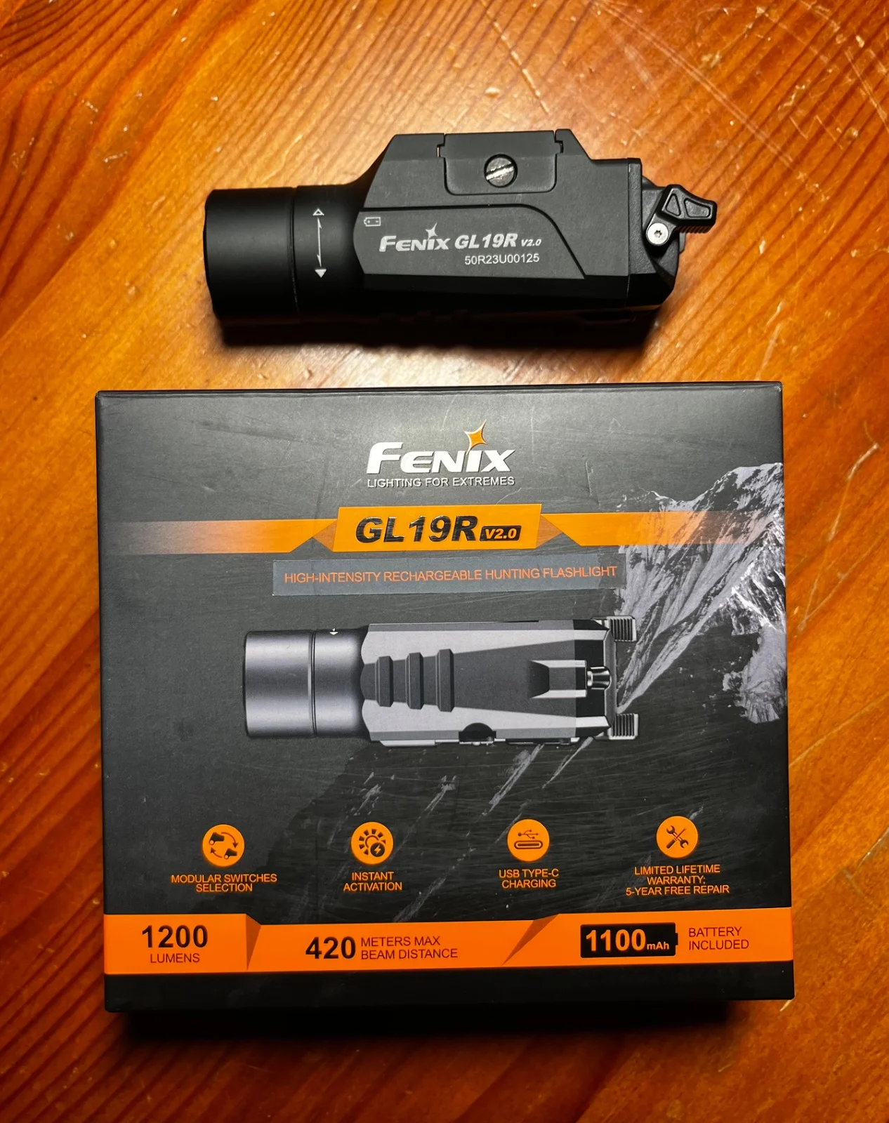 Latarka na broń Fenix GL19R V2.0