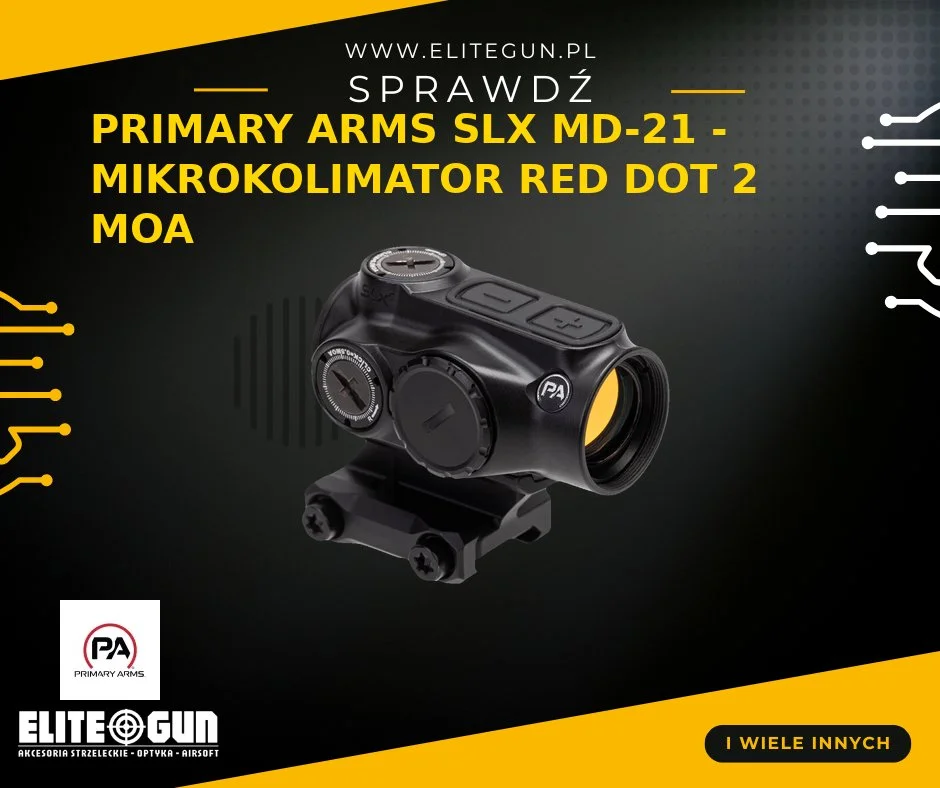 Primary Arms SLx MD-21 - Mikrokolimator 2 MOA Red Dot AutoLive 879 zł