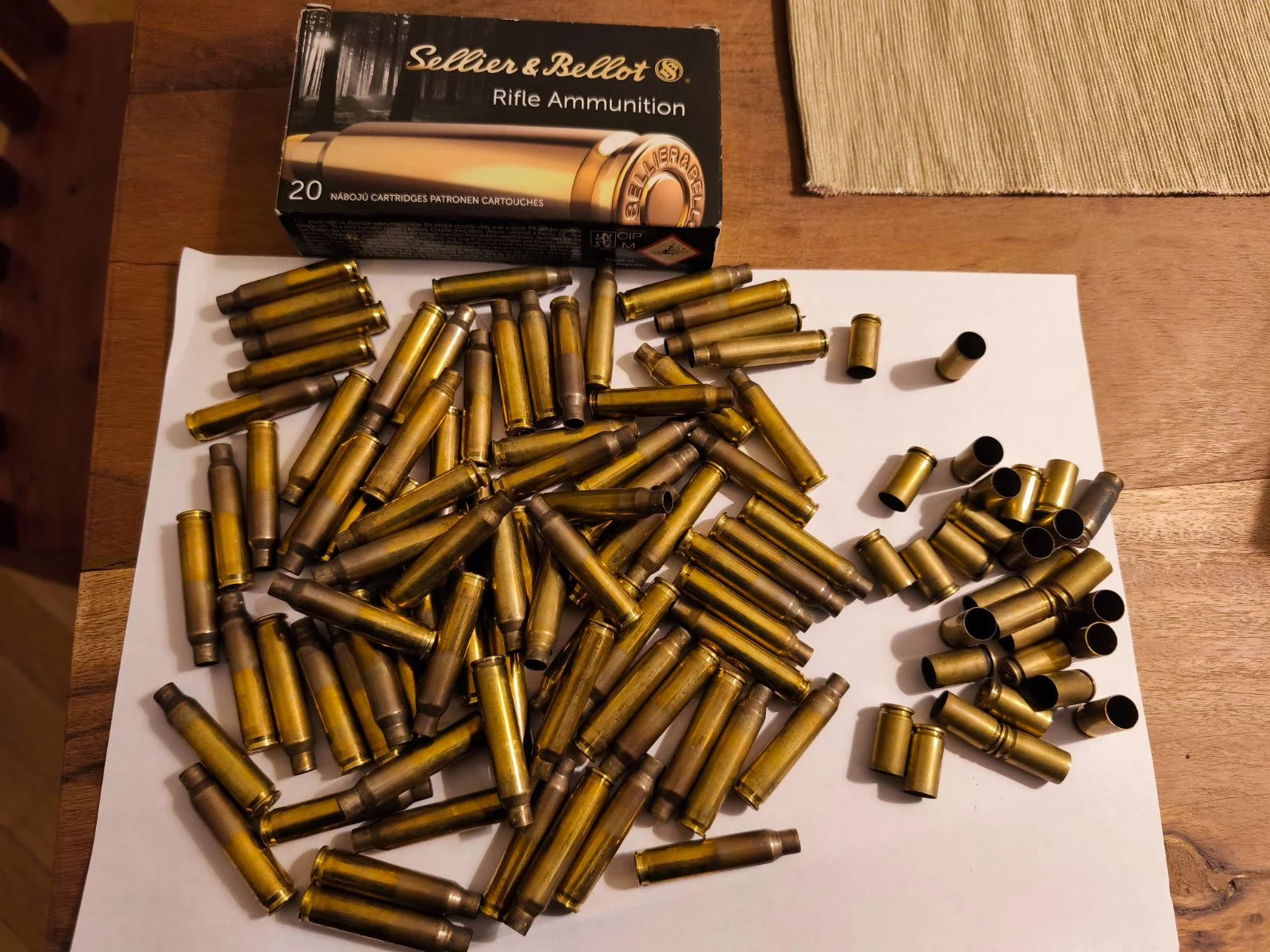 20szt łusek .308win, kilkadziesiąt .223