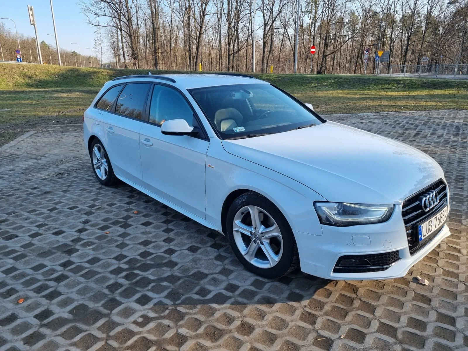 Audi A4 Avant 2.0 TDI B8 lift ,3x s-line, automat, skóra, biała perła,kseno