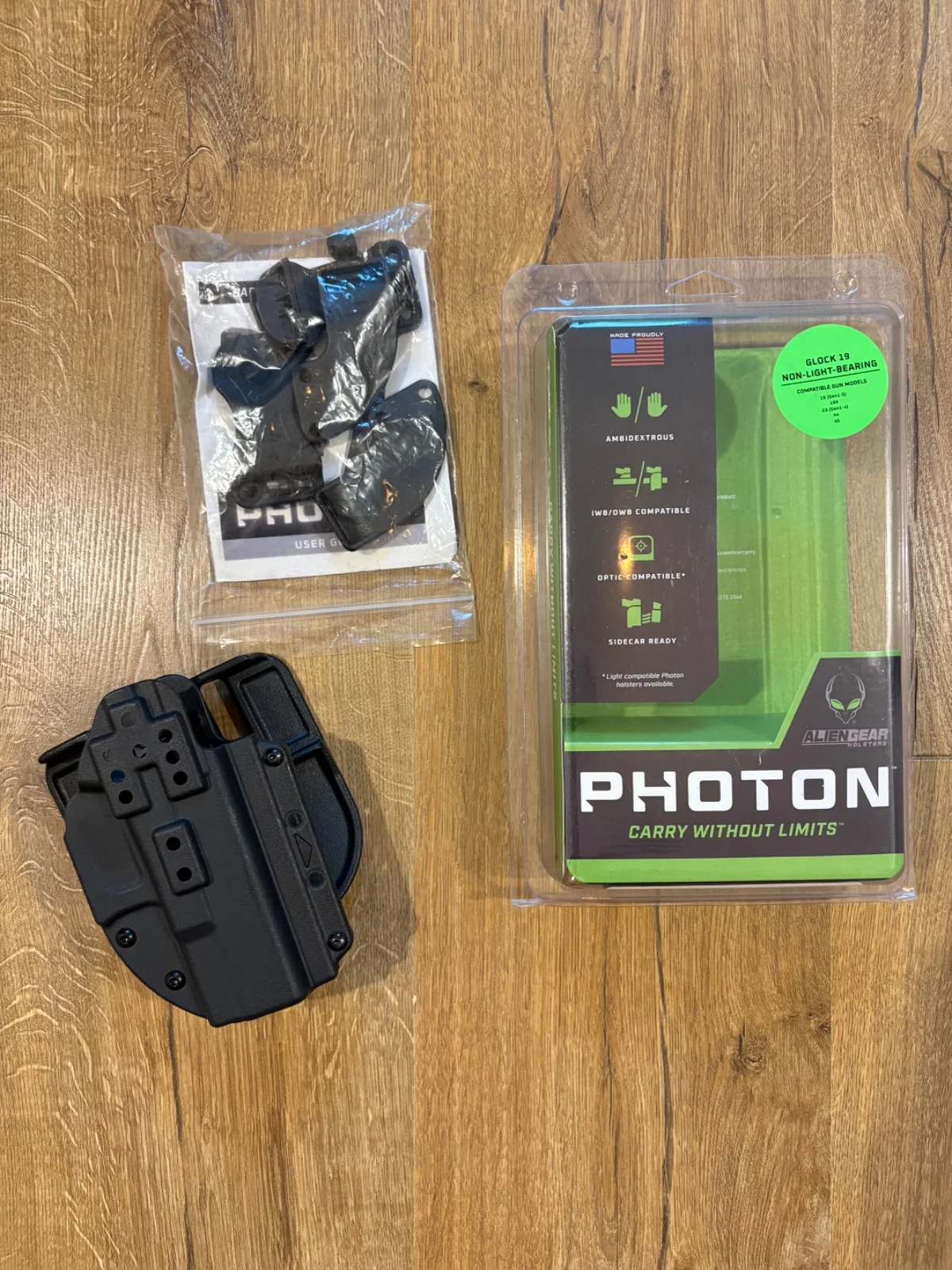 Kabura Alien Gear Photon do Glock 19/19x/45 IWB/OWB oburęczna