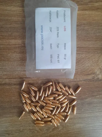 Pociski .224 do .223 rem 55grs