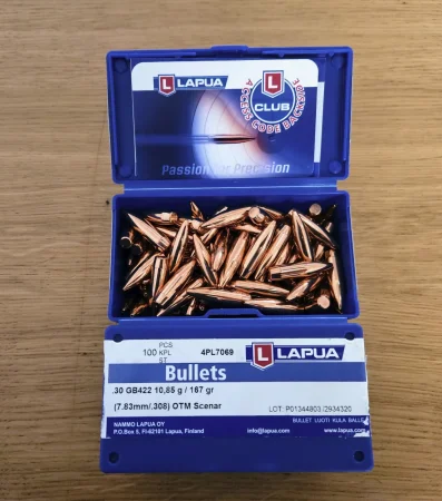 Sprzedam pociski .30 Lapua OTM Scenar 167gr GB422 199 szt.