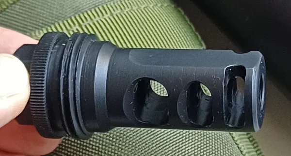 NOWA CENA! Moderator/ tłumik - kal. 308W/ 7,62mm CQB-10 Titanium QD /Kompensator. NOWY! - zdjęcie 8