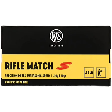 22 LR RWS Rifle Match S 40gr/2,6g - 690szt