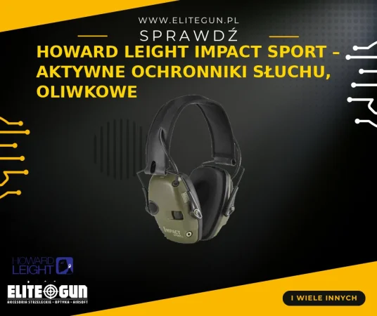 Howard Leight Impact Sport - aktywne ochronniki słuchu, oliwkowe 379 zł
