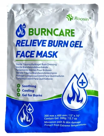 Opatrunek hydrożelowy Roosin Burncare 30x40cm twarz