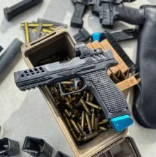 LOK Grips Standard Bogies - Okładziny Chwytu Walther PDP Full Size Steel Frame - Czarne