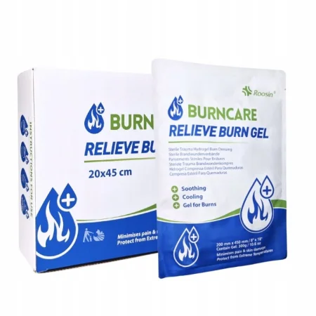 Opatrunek hydrożel na oparzenia duży 20x45cm BurnCare