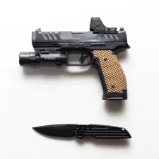 LOK Grips Standard Bogies - Okładziny Chwytu Walther PDP Full Size Steel Frame - Coyote Brown