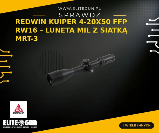 REDWIN Kuiper 4-20x50 FFP RW16 - luneta MIL z siatką MRT-3 950 zł