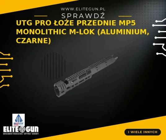 UTG Pro łoże przednie MP5 Monolithic M-LOK - aluminium 6061-T6, czarne