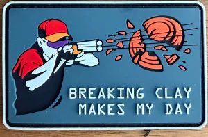 Naszywki breaking clay makes my day - rzutki