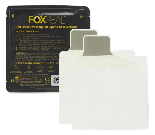 Plaster okluzyjny na klatkę piersiową FoxSeal Celox Opakowanie 2 szt.