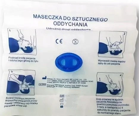 Maseczka do sztucznego oddychania Luksell r. uniwersalny 1 szt. M1