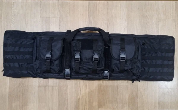 Torba Taktyczna 118cm / Duża Pojemność / 2 Sztuki Broni Długiej / CZARNA