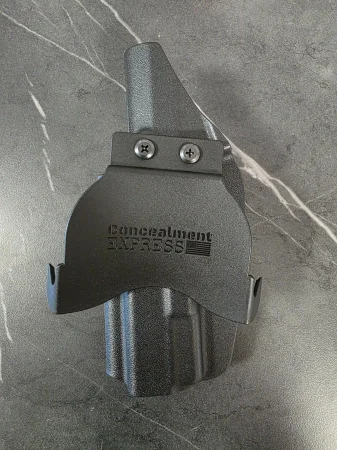 Kabura zewnętrzna prawa do pistoletu Glock 17/19/22/23/26/27/31/32/33/34/45,OWB kydex, kolor: czarny - zdjęcie 2