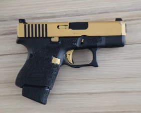 Glock 26 gen 5,  Stippling Roger, Cerakote, Tryty TruGlo