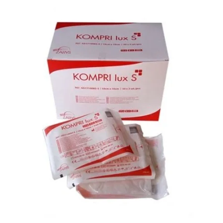 Kompres gazowy jałowy 17N 12W 7,5x7,5cm 10szt Zarys