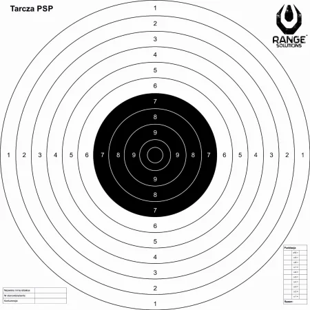 Tarcze Strzeleckie Range Solutions PSP TS2 50szt