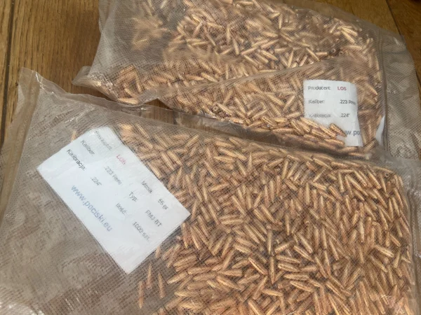 Pociski LOS .224'' 55 grs FMJ BT 2000szt Wawa