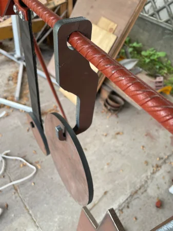 GONG "Miś" fi 100mm Hardox 450 grub. 6mm - pod .22lr - zdjęcie 8
