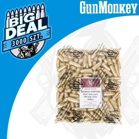 Amunicja DMA kal. 9x19 8g/124gr FMJ 3000szt