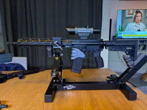 Stojak do przestrzeliwania broni