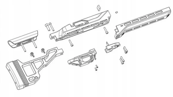Osada SCSA TSP-X Chassis do Howa 1500 Short Action - zdjęcie 6