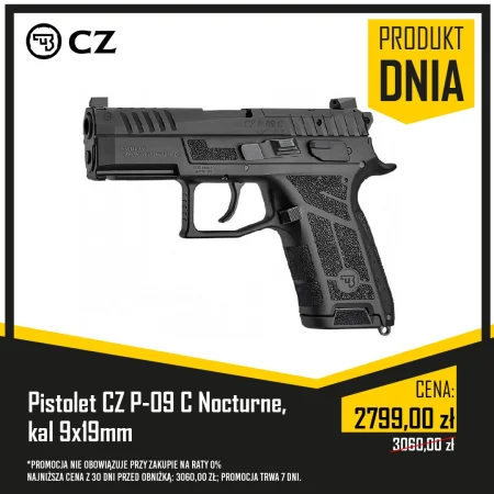 Pistolet CZ P-09 C Nocturne, kal 9x19mm