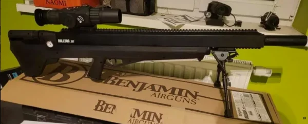 Wiatrówka Karabin Benjamin Bulldog .357 9mm FAC PCP z bogatą gamą akcesoriów.