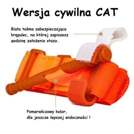 Staza taktyczna treningowa CAT gen.7 Pomarańczowa Cywilna - zdjęcie 3