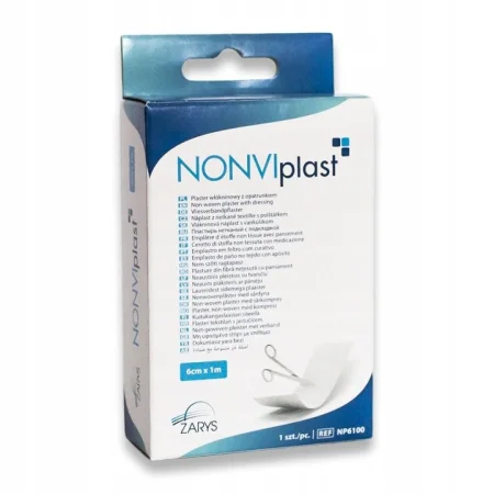 Plaster z opatrunkiem do cięcia NONVIplast 6 cm x 1 m 1 szt. - zdjęcie 2