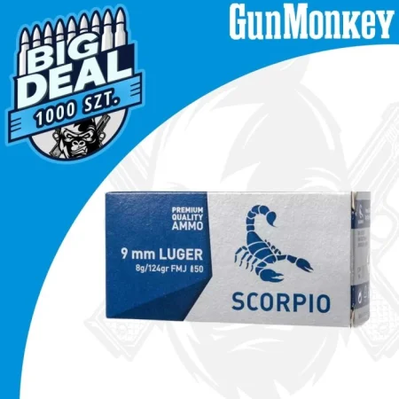 1000 szt! Amunicja STV kal. 9x19 8gr FMJ