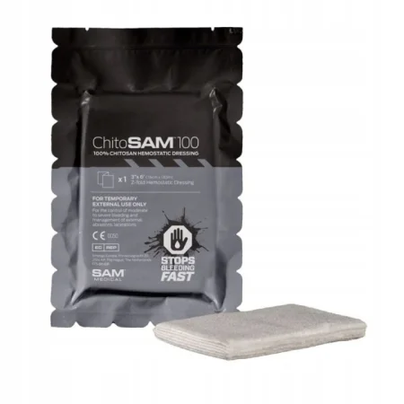 Opatrunek hemostatyczny ChitoSAM 100 składany w Z l 7,6cm x 1,83m